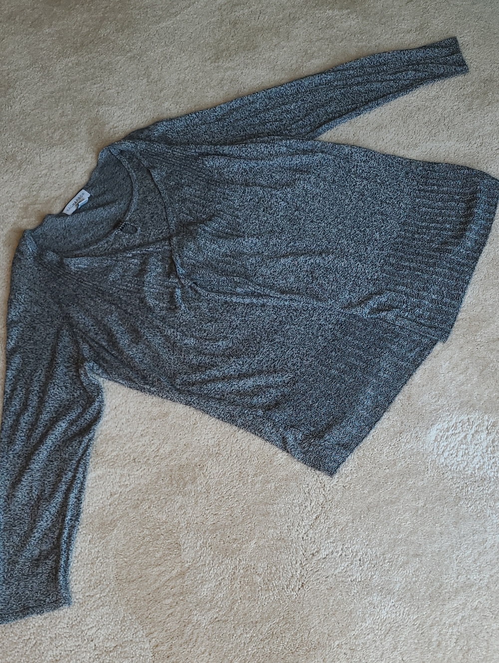 Sag Harbor 2 in 1 Open-Front Faux Cardigan